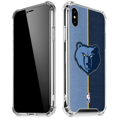 NBA Memphis Grizzlies Canvas iPhone XS Max Clear Case