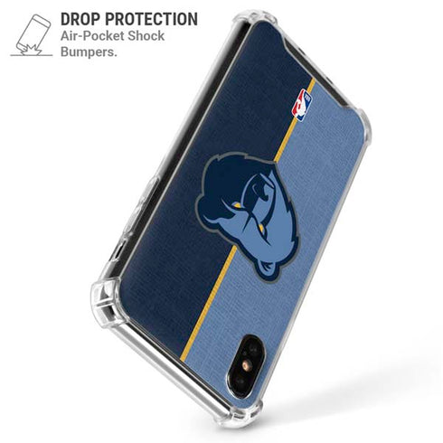 NBA Memphis Grizzlies Canvas iPhone XS Max Clear Case