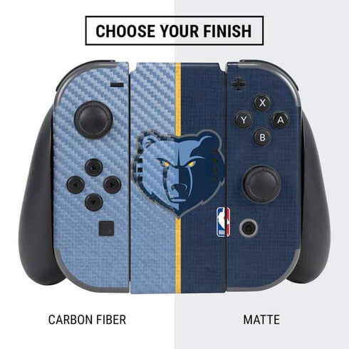 NBA Memphis Grizzlies Canvas Nintendo Switch Bundle Skin