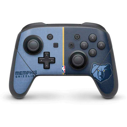 NBA Memphis Grizzlies Canvas Nintendo Switch Pro Controller Skin