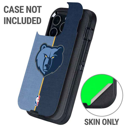 NBA Memphis Grizzlies Canvas Otterbox Defender iPhone Skin