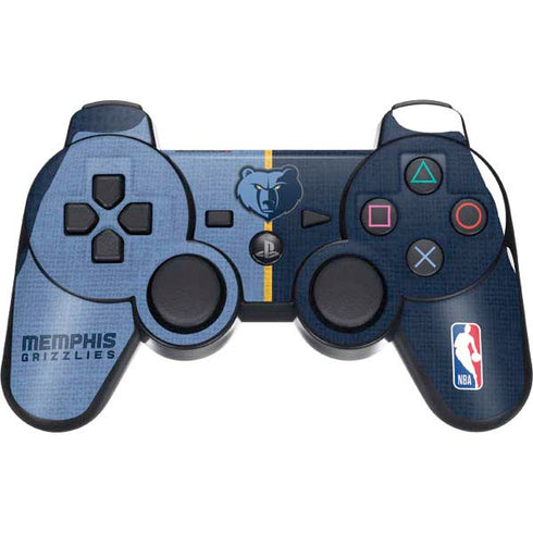 NBA Memphis Grizzlies Canvas PS3 Dual Shock wireless controller Skin