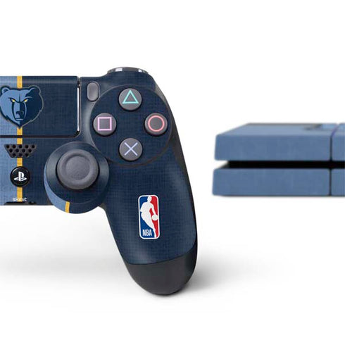 NBA Memphis Grizzlies Canvas PS4 Console and Controller Bundle Skin
