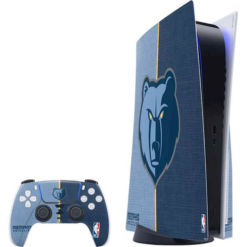 NBA Memphis Grizzlies Canvas PS5 Bundle Skin