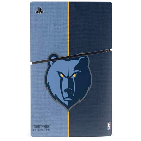 NBA Memphis Grizzlies Canvas PS5 Slim Disk Console Skin