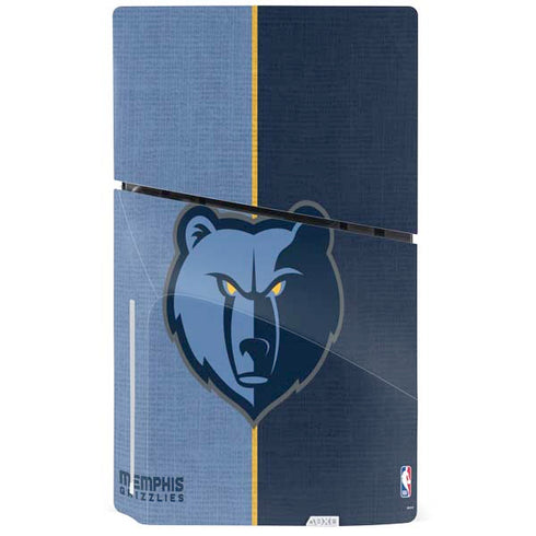 NBA Memphis Grizzlies Canvas PS5 Slim Disk Console Skin