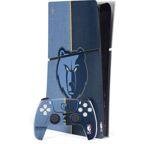 NBA Memphis Grizzlies Canvas PS5 Slim Digital Edition Bundle Skin