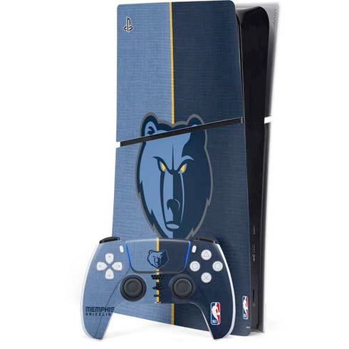 NBA Memphis Grizzlies Canvas PS5 Slim Digital Edition Console Skin
