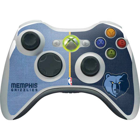 NBA Memphis Grizzlies Canvas Xbox 360 Wireless Controller Skin