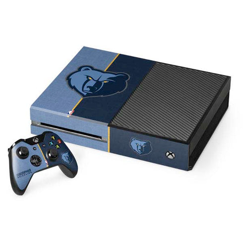 NBA Memphis Grizzlies Canvas Xbox One Console and Controller Bundle Skin