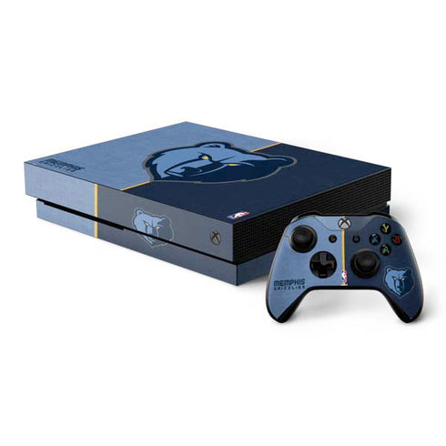 NBA Memphis Grizzlies Canvas Xbox One X Bundle Skin