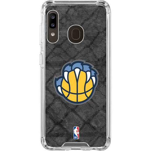 NBA Memphis Grizzlies Dark Rust Galaxy A30 Clear Case