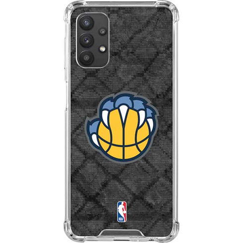 NBA Memphis Grizzlies Dark Rust Galaxy A32 5G Clear Case