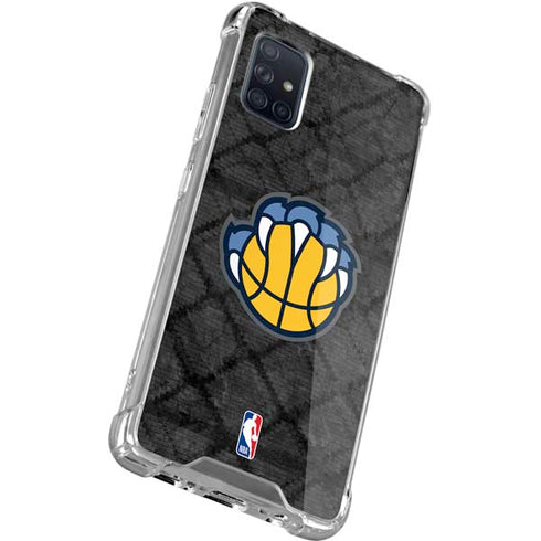 NBA Memphis Grizzlies Dark Rust Galaxy A51 5G Clear Case