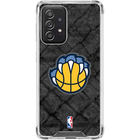 NBA Memphis Grizzlies Dark Rust Galaxy A52 5G Clear Case