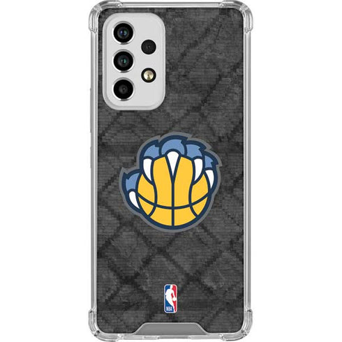 NBA Memphis Grizzlies Dark Rust Galaxy A53 5G Clear Case