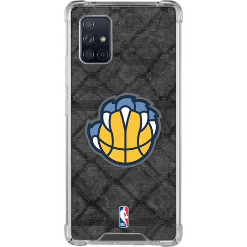 NBA Memphis Grizzlies Dark Rust Galaxy A71 5G Clear Case