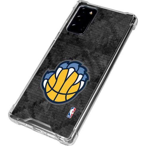 NBA Memphis Grizzlies Dark Rust Galaxy Note20 5G Clear Case