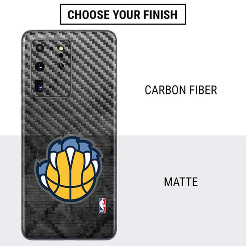 NBA Memphis Grizzlies Dark Rust Galaxy S20 Ultra 5G Skin