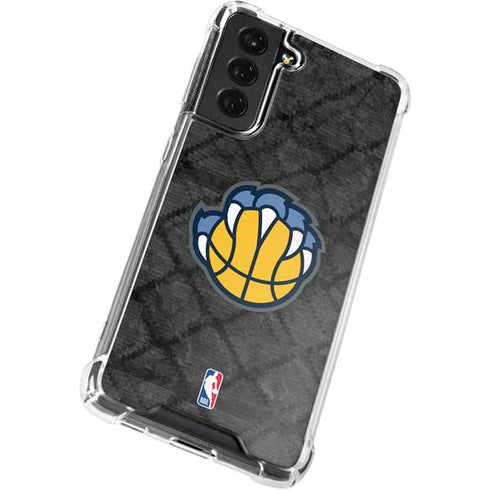 NBA Memphis Grizzlies Dark Rust Galaxy S21 FE Clear Case
