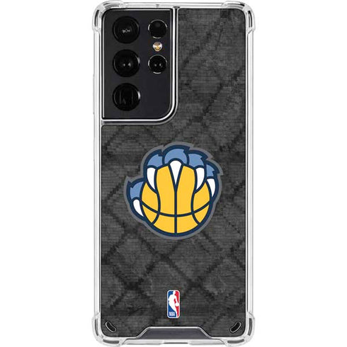 NBA Memphis Grizzlies Dark Rust Galaxy S21 Ultra 5G Clear Case