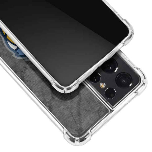 NBA Memphis Grizzlies Dark Rust Galaxy S21 Ultra 5G Clear Case