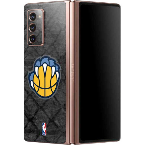 NBA Memphis Grizzlies Dark Rust Galaxy Z Fold2 5G Skin