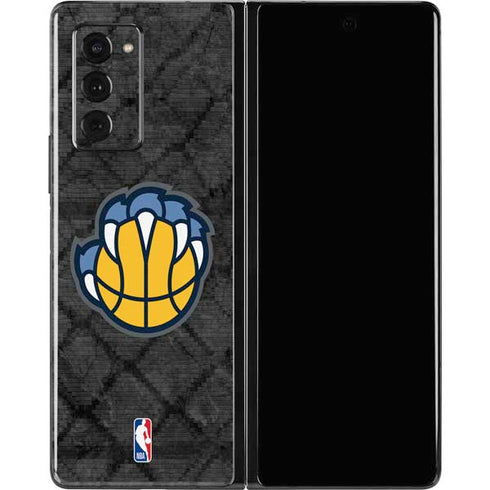 NBA Memphis Grizzlies Dark Rust Galaxy Z Fold2 5G Skin