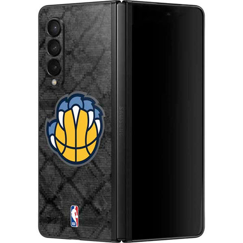 NBA Memphis Grizzlies Dark Rust Galaxy Z Fold3 5G Skin