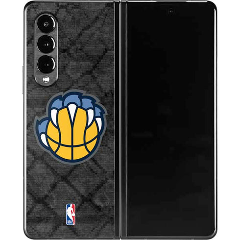 NBA Memphis Grizzlies Dark Rust Galaxy Z Fold3 5G Skin