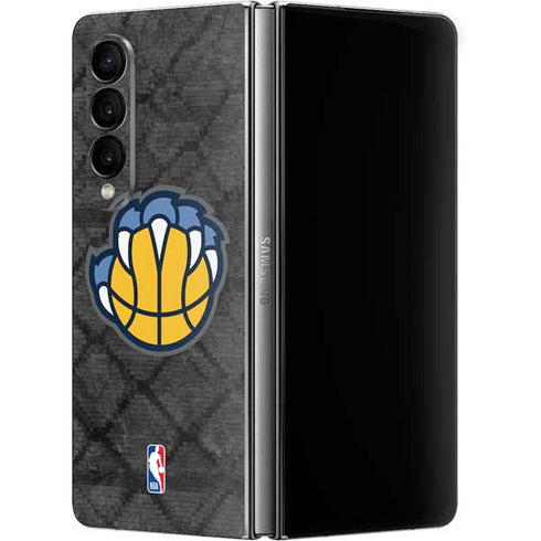 NBA Memphis Grizzlies Dark Rust Galaxy Z Fold4 5G Skin