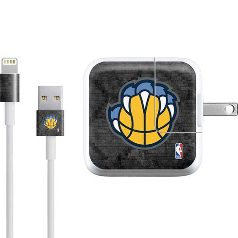 NBA Memphis Grizzlies Dark Rust iPad Charger (10W USB) Skin