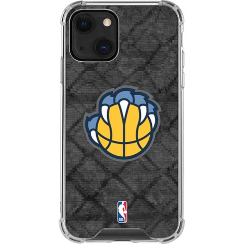 NBA Memphis Grizzlies Dark Rust iPhone 13 Mini Clear Case
