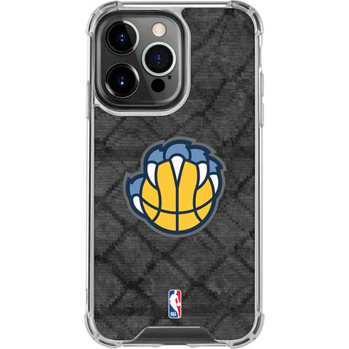 NBA Memphis Grizzlies Dark Rust iPhone 13 Pro Clear Case