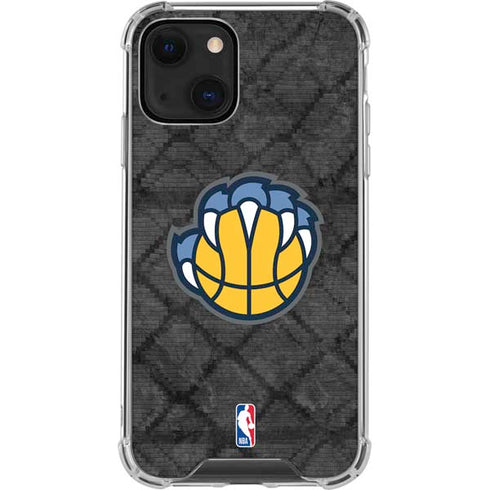 NBA Memphis Grizzlies Dark Rust iPhone 14 Plus Clear Case