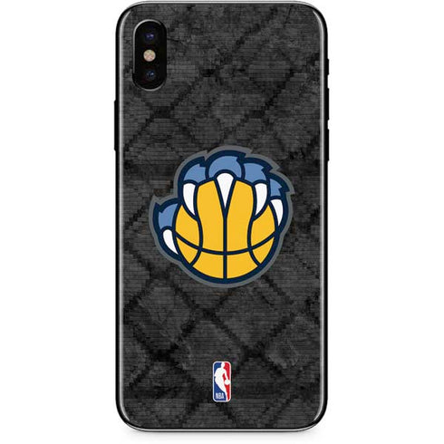NBA Memphis Grizzlies Dark Rust iPhone X Skin