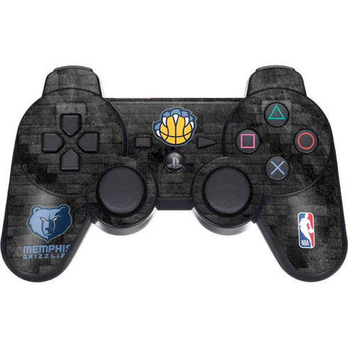 NBA Memphis Grizzlies Dark Rust PS3 Dual Shock wireless controller Skin