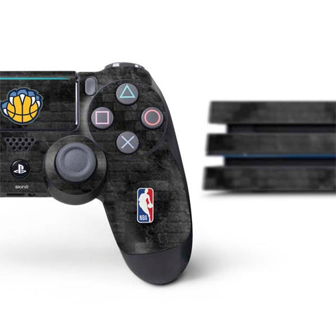 NBA Memphis Grizzlies Dark Rust PS4 Pro Bundle Skin