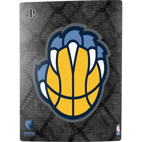 NBA Memphis Grizzlies Dark Rust PS5 Digital Edition Console Skin