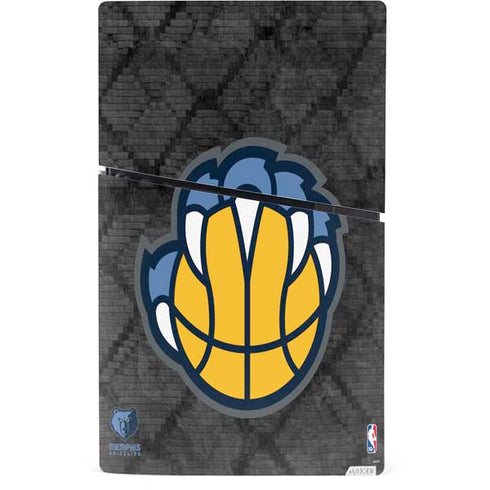 NBA Memphis Grizzlies Dark Rust PS5 Slim Digital Edition Console Skin