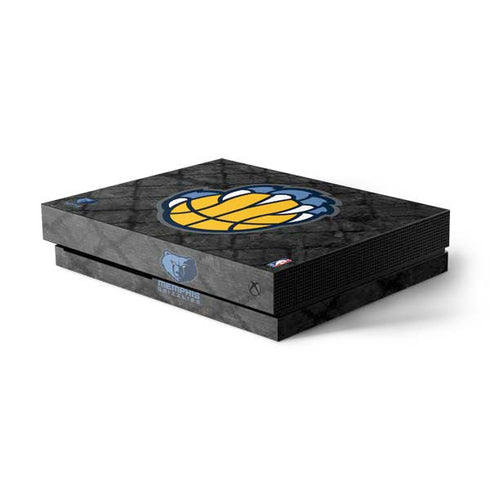 NBA Memphis Grizzlies Dark Rust Xbox One X Console Skin
