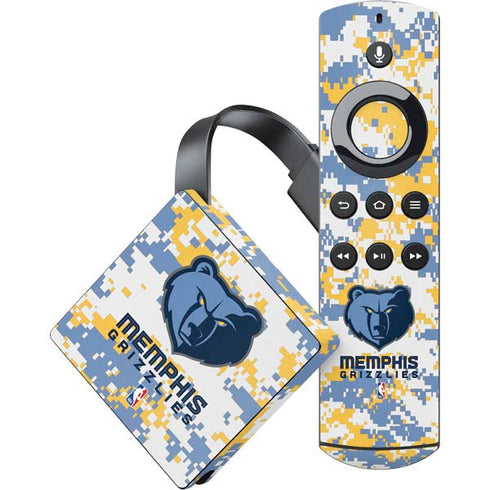 NBA Memphis Grizzlies Digi Camo Amazon Fire TV Skin
