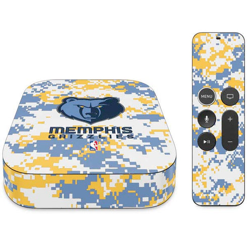 NBA Memphis Grizzlies Digi Camo Apple TV Skin