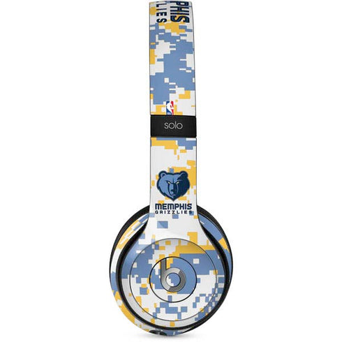 NBA Memphis Grizzlies Digi Camo Beats Solo 2 Wired Skin