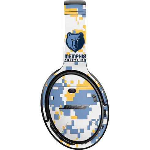 NBA Memphis Grizzlies Digi Camo Bose QuietComfort 35 Headphones Skin