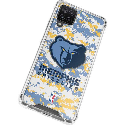 NBA Memphis Grizzlies Digi Camo Galaxy A12 Clear Case