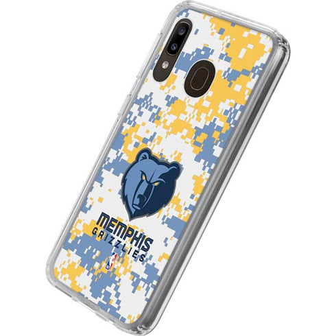 NBA Memphis Grizzlies Digi Camo Galaxy A20 Clear Case