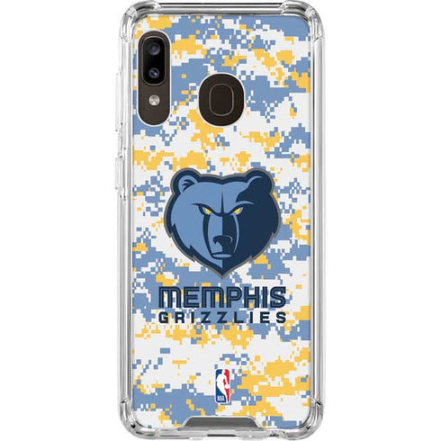 NBA Memphis Grizzlies Digi Camo Galaxy A30 Clear Case