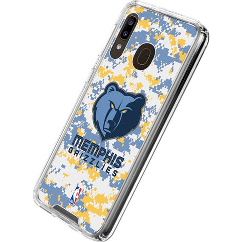 NBA Memphis Grizzlies Digi Camo Galaxy A30 Clear Case