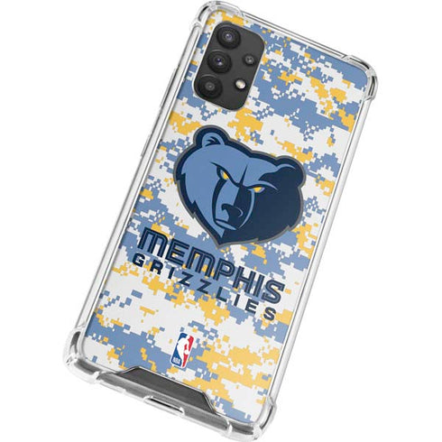 NBA Memphis Grizzlies Digi Camo Galaxy A32 5G Clear Case
